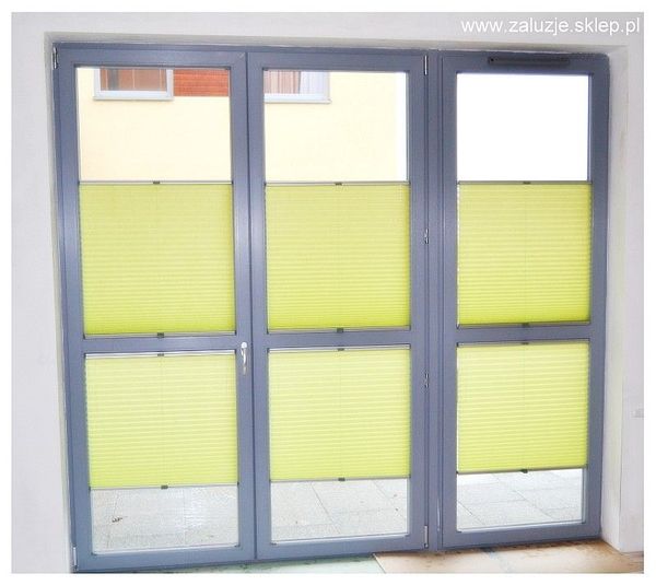 Plisy do okien tarasowych niewymiarowych