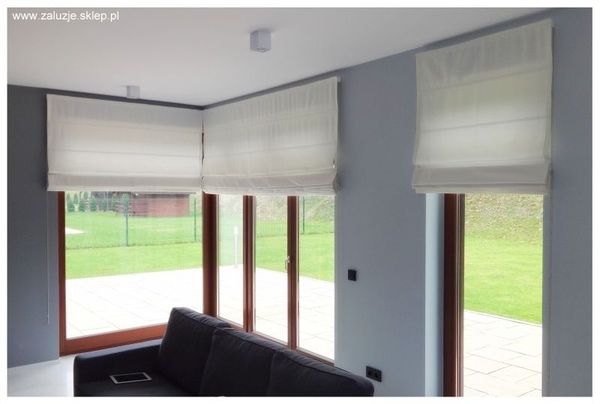 Rolety rzymskie w Salonie