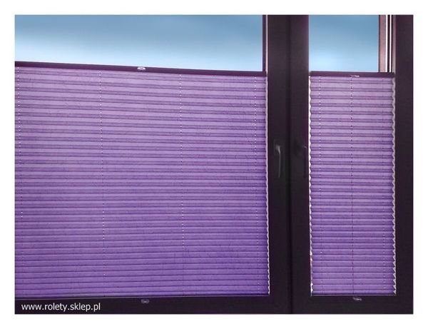 Fioletowe Plisy materiałowe