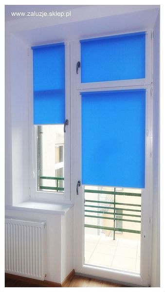 Rolety materiałowe na okno balkonowe