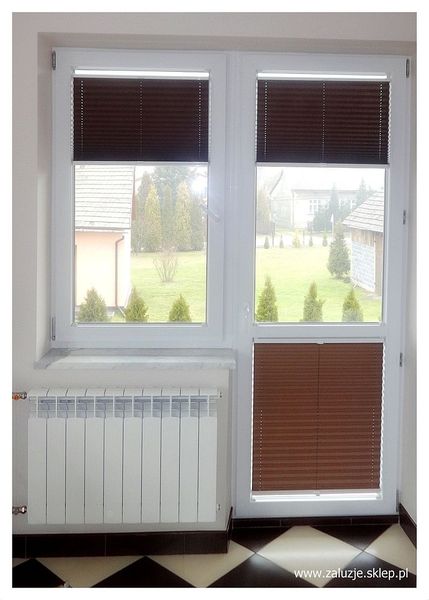 Plisy tkaninowe na okno balkonowe