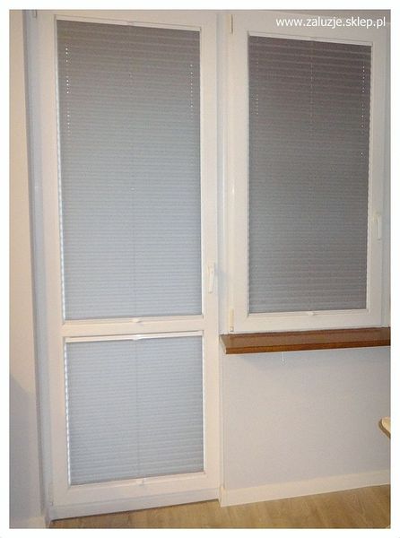 Plisy okienne na okno balkonowe