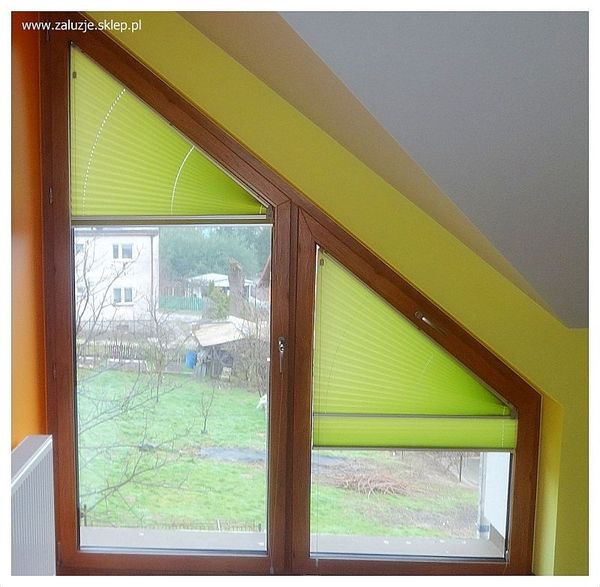 Plisy na nietypowe okno