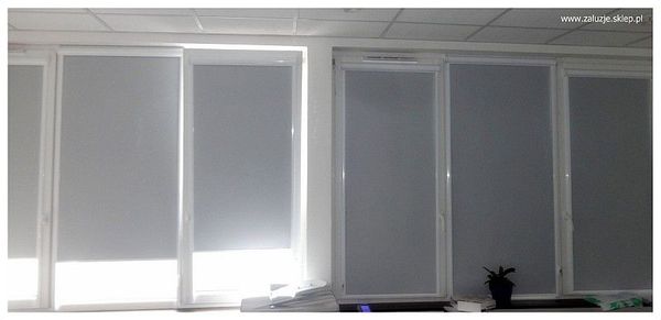 Rolety szare podgumowane