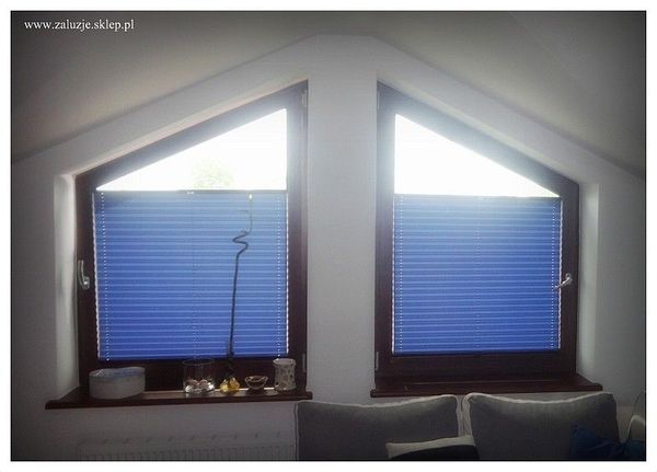 Plisy na okno skośne