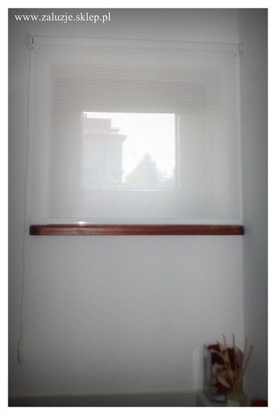 Roleta materiałowa transparentna