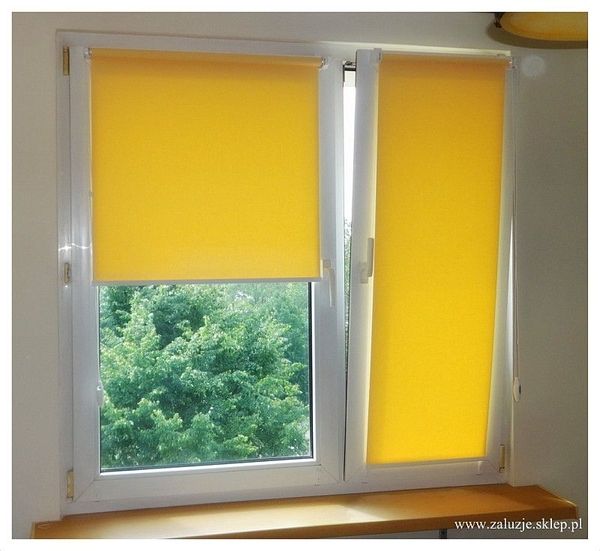 Żółte rolety okienne - dodaj koloru swojemu wnętrzu