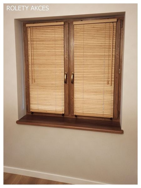 Eleganckie żaluzje bambusowe 25mm - naturalność i styl.