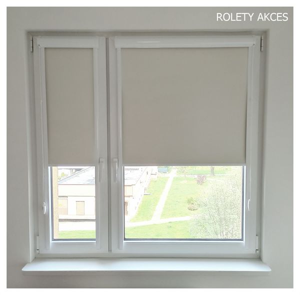 Podgumowane rolety zaciemniające ROLETY AKCES - trwałość i łatwość w utrzymaniu.
